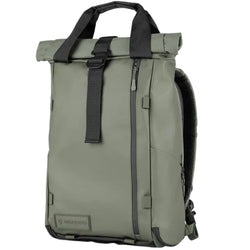 Wandrd Prvke EDC 18L video equipment bag with adjustable straps and padded compartments for camera gear and accessories.