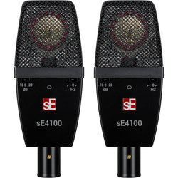 sE Electronics sE4100 condenser microphone with metal grille and body, suitable for studio recording and live sound applications.