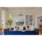 Sonos Arc Ultra soundbar with sleek design and multiple speaker drivers for immersive TV audio.