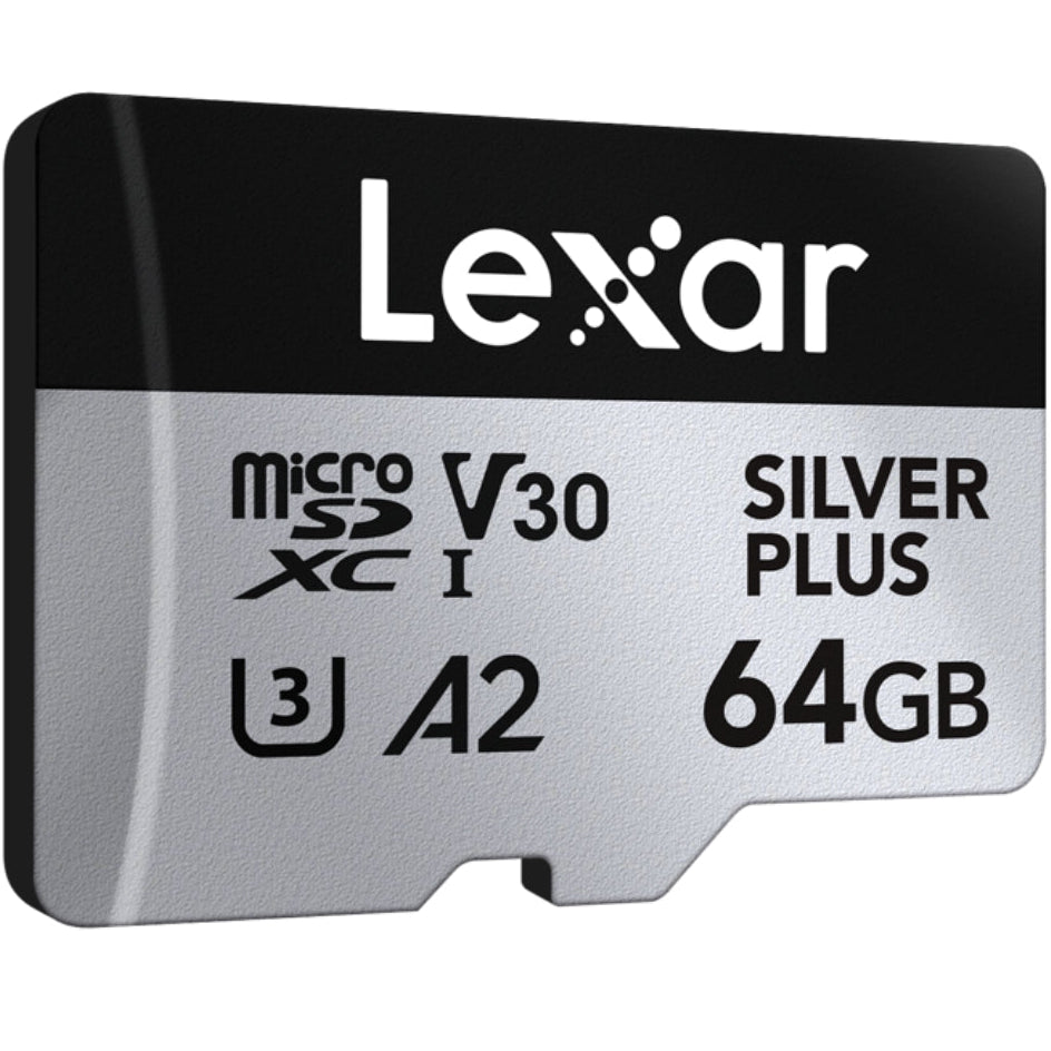 Lexar 1066X microSDXC Silver Plus (V30) R205/W100 Memory Card