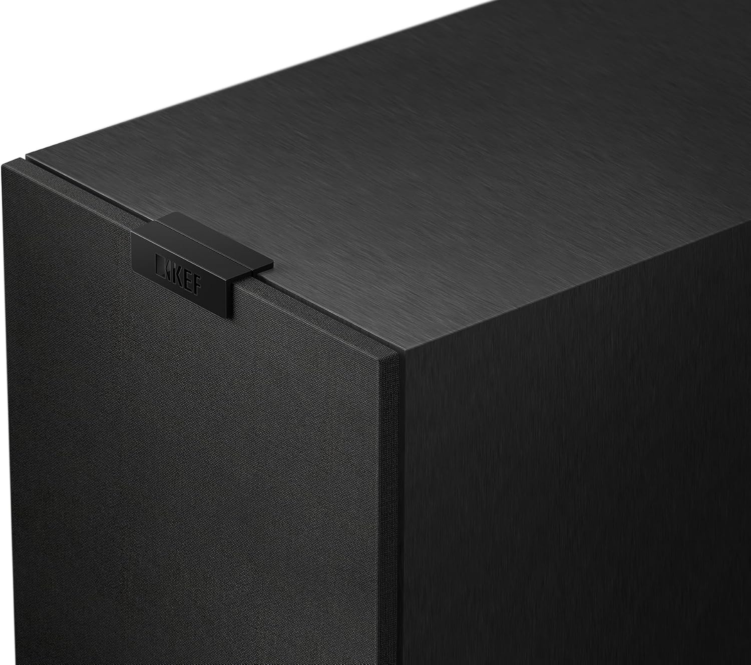 KEF Q7 Meta passive floorstanding speakers with sleek black cabinets and modern design, showcasing high-performance audio equipment