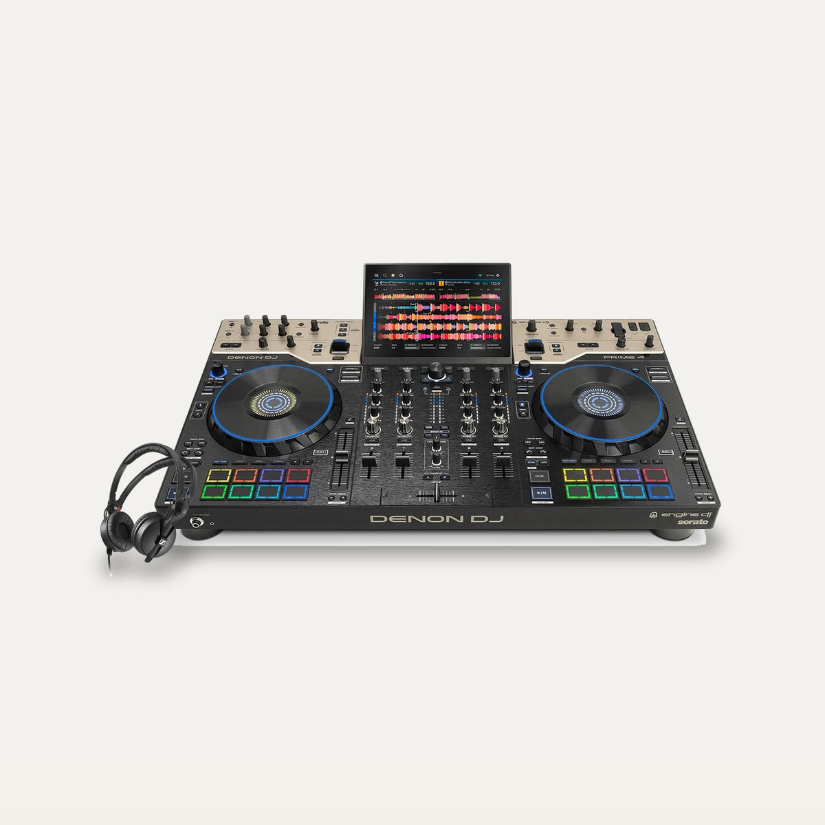 Denon DJ Prime 4 G2 + Sennheiser HD 25 DJ Set