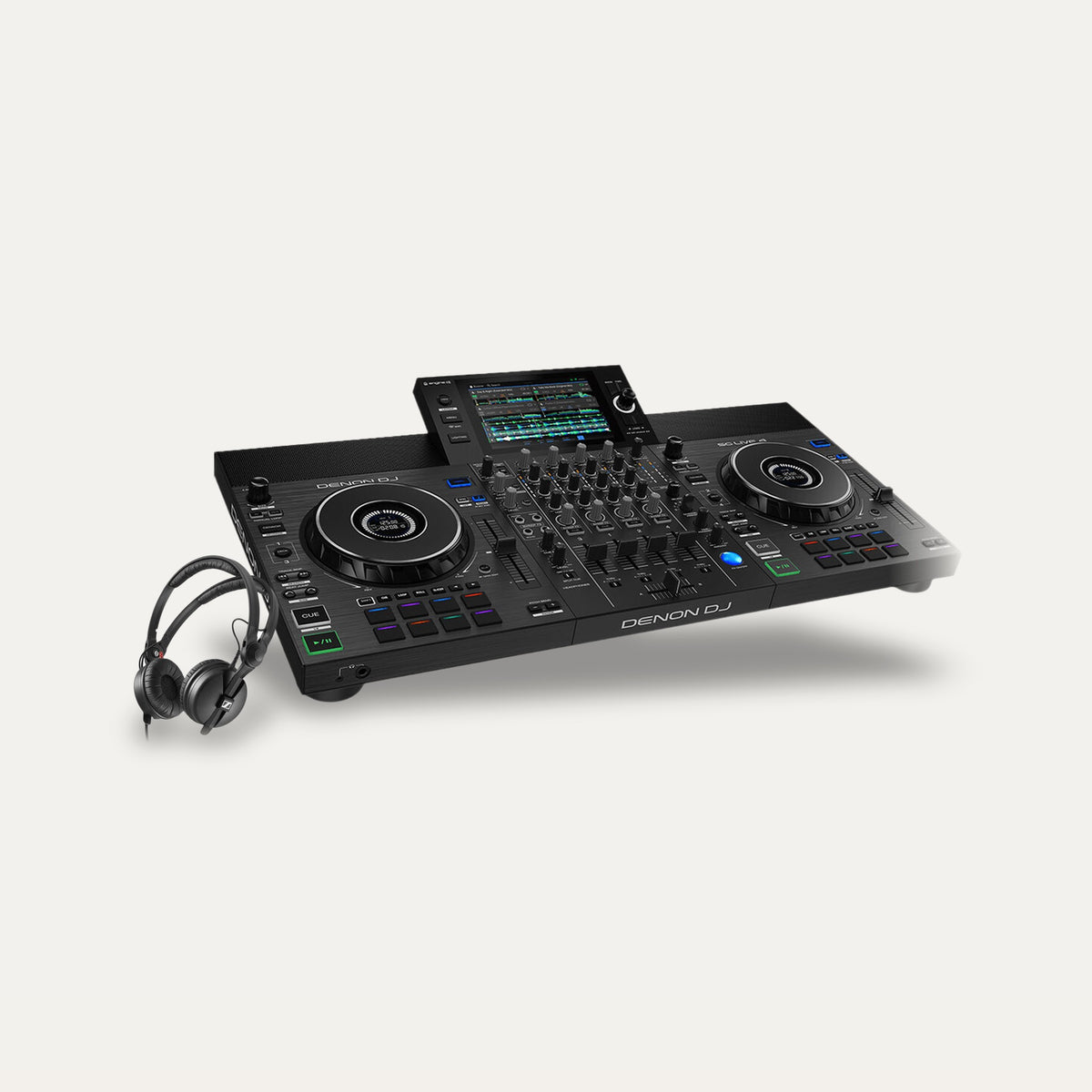 Denon DJ SC Live 4 + Sennheiser HD 25 Plus DJ Set