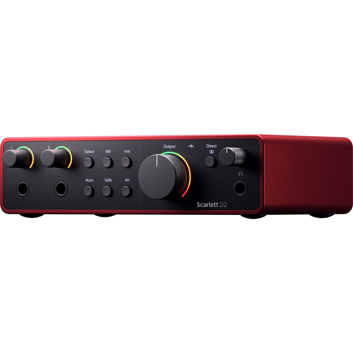 Focusrite Scarlett 2i2 4th Gen USB audio interface, lifestyle setting