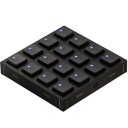 Intech Studio BU16 Mechanical Series 3 MIDI controller with colorful backlit keys and compact design.