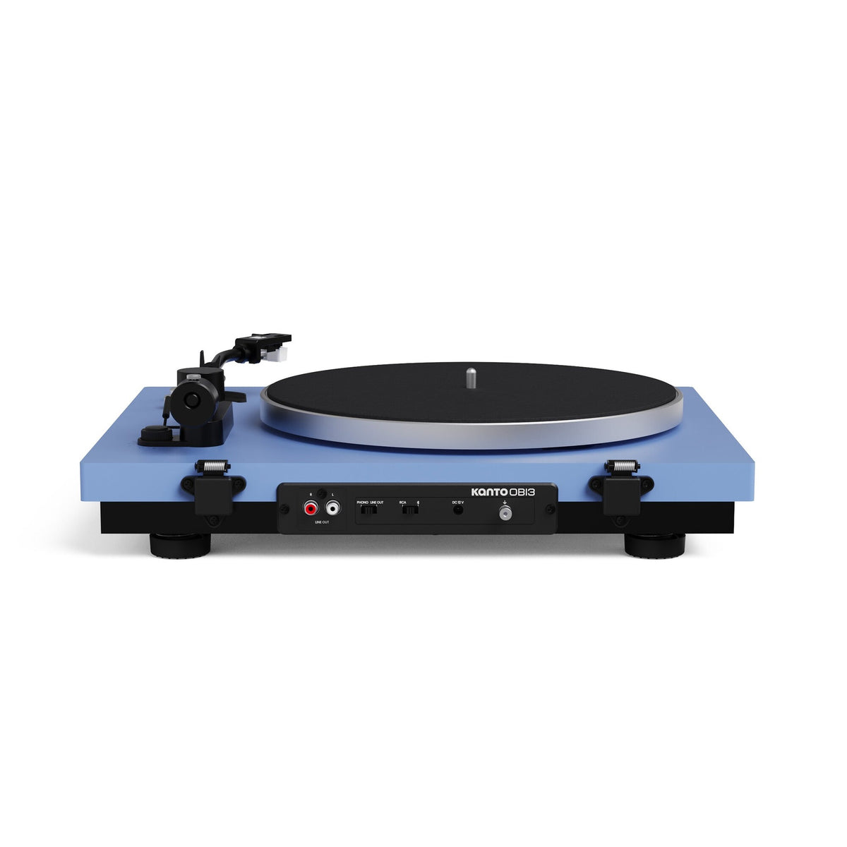 Kanto Audio OBI3 Gen 2 turntable, Ice Blue, rear connections