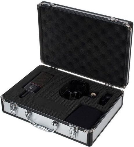 Austrian Audio OC18 condenser studio microphone set with multiple microphones and accessories for professional recording.