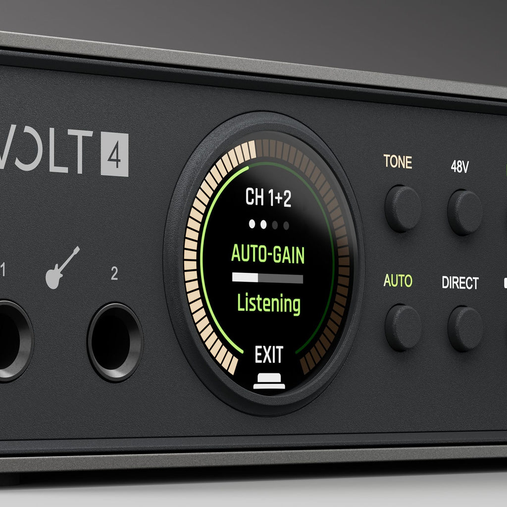 Universal Audio Volt 4 Gen 2, Smart Display close-up