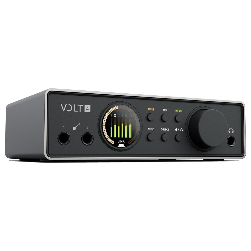 Universal Audio Volt 4 Gen 2, front three-quarter view